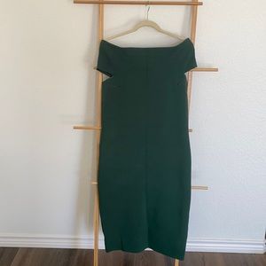 Off the shoulder heavy knit dress